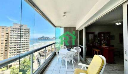 Apartamento com 3 dormitórios, 183 m² - venda por R$ 1.300.000,00 ou aluguel por R$ 8.000,00/mês - Pitangueiras - Guarujá/SP