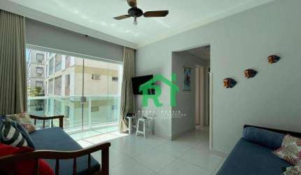 Apartamento com 1 dormitório, 60 m² - venda por R$ 299.000,00 ou aluguel por R$ 2.900,00/mês - Enseada - Guarujá/SP