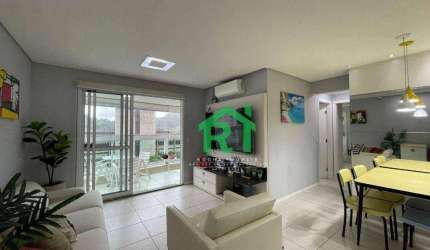 Apartamento com 2 dormitórios à venda, 85 m² por R$ 700.000,00 - Pitangueiras - Guarujá/SP