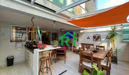 Apartamento Garden com 3 quartos (2 suítes), 2 vagas e lazer à venda em Pitangueiras, Guarujá | Rocha Imóveis Guarujá