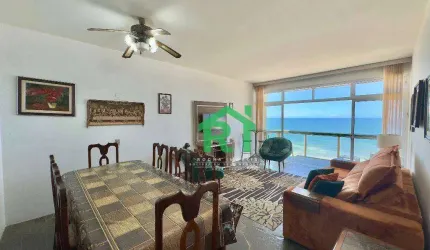 Apartamento à venda na Praia das Pitangueiras, 3 Quartos, Vista para o mar, 1 Vaga, Guarujá SP