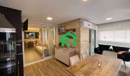 Apartamento à beira mar com 2 dormitórios (1 suíte), 2 vagas, lazer, Jardim Astúrias, Guarujá/SP