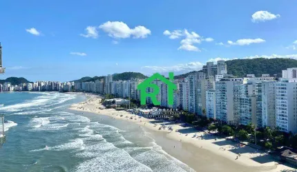 Apartamento Frente Mar com 4 dormitórios (3 suítes), 2 vagas, Praia das Pitangueiras - Guarujá/SP