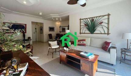Apartamento com 3 dormitórios para alugar, 115 m² por R$ 5.500/mês - Pitangueiras - Guarujá/SP
