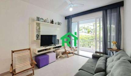 Apartamento com 2 dormitórios à venda, 90 m² por R$ 560.000,00 - Pitangueiras - Guarujá/SP