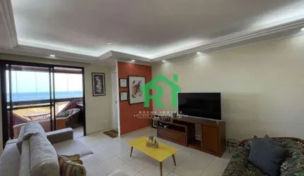 Apartamento à beira mar na Praia do Tombo com 3 dormitórios (2 suítes), 3 vagas, lazer, Guarujá/SP
