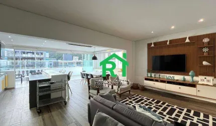 Cobertura com 4 dormitórios (1 suíte), lazer, Enseada, Guarujá/SP