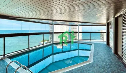Apartamento Frente Mar, 4 Dormitórios (4 Suítes), 3 Vagas, Lazer, Jardim Astúrias, Guarujá/SP
