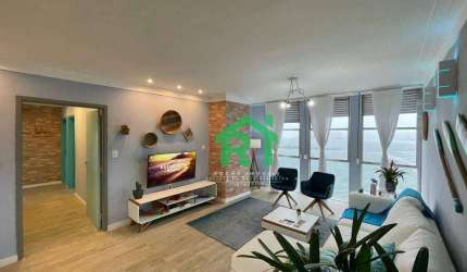Apartamento Frente Mar, 3 Dormitórios (1 Suíte), 1 Vaga, Pitangueiras, Guarujá/SP