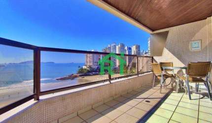 Apartamento Frente Mar, 4 Quartos (Suítes), 2 Vagas, Piscina, Praia das Astúrias, Guarujá.