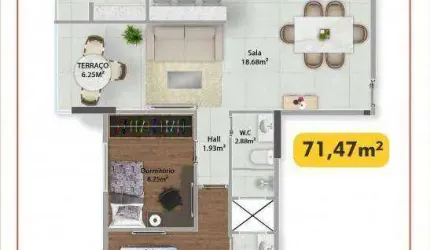 Apartamento com 2 dormitórios à venda, 71 m² por R$ 632.995,00 - Vila Guilhermina - Praia Grande/SP