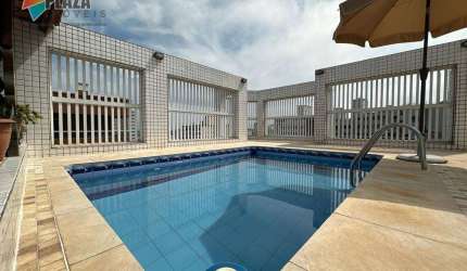 Cobertura com 3 dormitórios à venda, 161 m² por R$ 950.000,00 - Vila Guilhermina - Praia Grande/SP