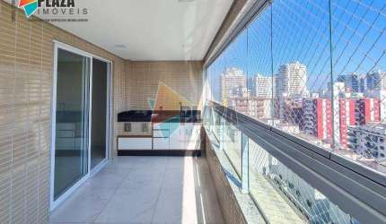 Apartamento 3 dormitórios com 1 suíte para alugar, 112 m² por R$ 7.000/mês - Canto do Forte - Praia Grande/SP
