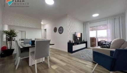 Apartamento com 3 dormitórios à venda, 134 m² por R$ 1.200.000,00 - Canto do Forte - Praia Grande/SP