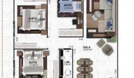 Apartamento à venda, 145 m² por R$ 1.579.000,00 - Vilamar - Praia Grande/SP