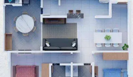 Apartamento com 2 dormitórios à venda, 81 m² por R$ 588.210,00 - Vila Guilhermina - Praia Grande/SP
