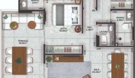 Apartamento à venda, 123 m² por R$ 1.250.000,00 - Canto do Forte - Praia Grande/SP