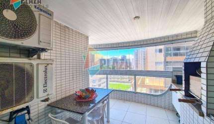 Apartamento 3 dormitórios com 3 suítes à venda, 128 m² por R$ 900.000 - Aviação - Praia Grande/SP