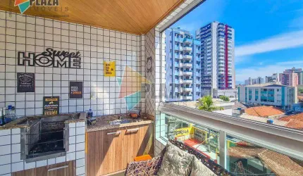 Apartamento 2 dormitórios com 1 suíte à venda, 88 m² por R$ 540.000 - Vila Assunção - Praia Grande/SP