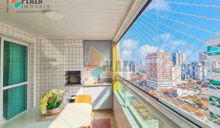Apartamento 2 dormitórios com 1 suíte  à venda, 78 m² por R$ 669.000 - Vila Guilhermina - Praia Grande/SP