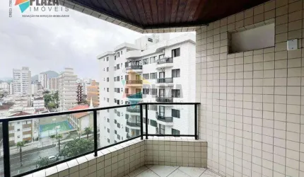 Apartamento com 2 dormitórios para alugar, 80 m² por R$ 3.100,00/mês - Vila Guilhermina - Praia Grande/SP