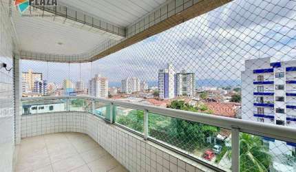 Apartamento com 2 dormitórios à venda, 84 m² por R$ 490.000,00 - Vila Guilhermina - Praia Grande/SP