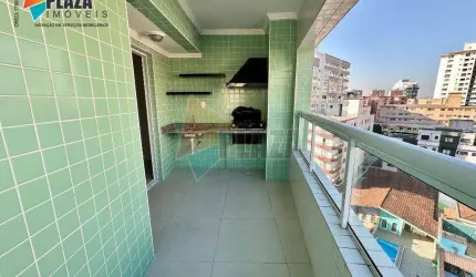 Apartamento com 2 dormitórios para alugar, 72 m² por R$ 3.100,00/mês - Caiçara - Praia Grande/SP