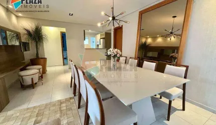 Apartamento com 3 dormitórios para alugar, 123 m² por R$ 6.200,00/mês - Vila Guilhermina - Praia Grande/SP