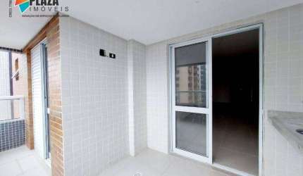 Apartamento com 1 dormitório para alugar, 48 m² por R$ 2.400,00/mês - Vila Guilhermina - Praia Grande/SP