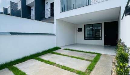 Sobrado Geminado Novo a Venda 3 Suítes Bairro Saguaçú Joinville SC