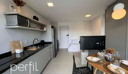 Apartamento mobiliado com 1 dormitório, bairro Saguaçu - Joinville/SC.