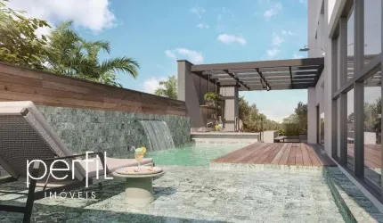 Cobertura em construção a venda com três quartos sendo uma suíte master e duas demi-suítes no bairro Anita Garibaldi - Joinville/ SC