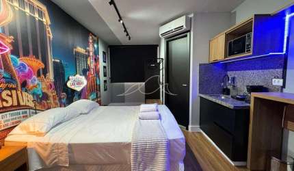 Apartamento para venda ou locação no Royal Suíte na Zona 07 em Maringá/PR com 18,40 m² privativos e mobiliado
