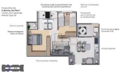 Apartamento à venda, 54 m² por R$ 358.500,00 - Jardim São Carlos - Sorocaba/SP