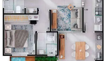 Apartamento à venda, 64 m² por R$ 450.000,00 - Vila Espírito Santo - Sorocaba/SP