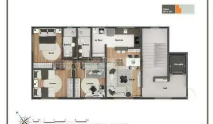 Apartamento 3 quartos á venda no bairro Ana Lúcia