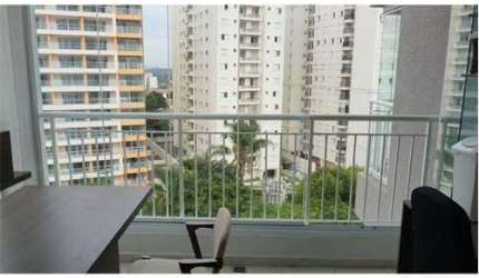 Apartamento Studio Mobiliado Campo Belo 35m2 1 vaga