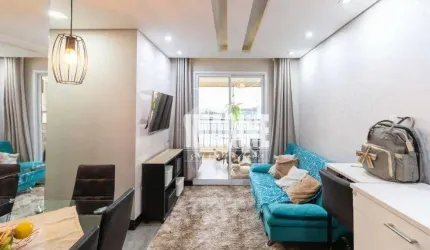 Apto no Tatuapé com 3 Dorms sendo 1 Suíte, 1 Vaga, 70m²