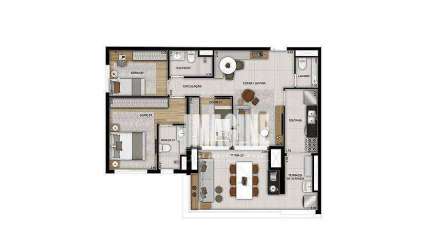 Apartamento no Belém com 3 Dormitórios sendo 1 Suíte, 1Vaga, 96 m²