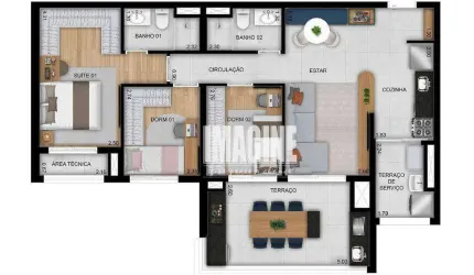 Apartamento na Vila Matilde com 3 Dormitórios sendo 1 Suíte, 1 Vaga, 86 m²