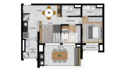 Apartamento na Vila Matilde com 2 Dormitórios sendo 1 Suíte, 1 Vaga, 70 m²