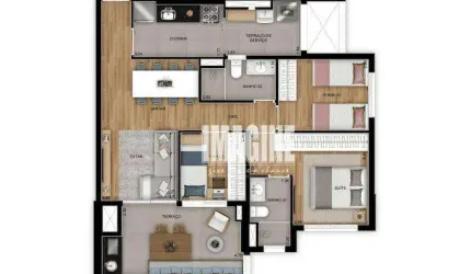 Apartamento na Vila Prudente  com 3 Dormitórios sendo 1 Suíte, 2 Vagas, 79 m²