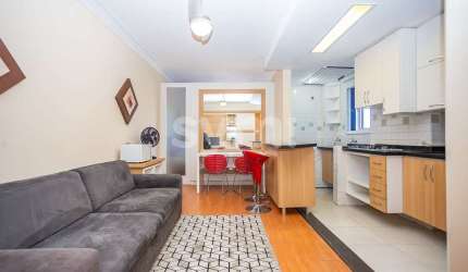 Apartamento com 1 quarto para alugar na Rua Vinte e Quatro de Maio, 411, Rebouças, Curitiba por R$ 2.390