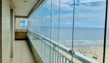 Apartamento com 2 dormitórios para alugar, 91 m² - Aviação - Praia Grande/SP