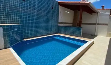 Casa individual com 3 quartos no Imperador -  Praia grande/SP por R$ 1.050.000,00