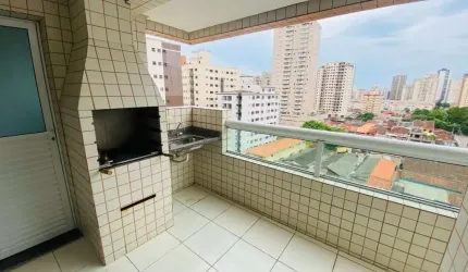 Apartamento com 1 dormitório para alugar - Aviação - Praia Grande/SP