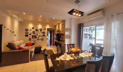Apartamento com 3 dormitórios à venda, 116 m² por R$ 890.000,00 - Canto do Forte - Praia Grande/SP