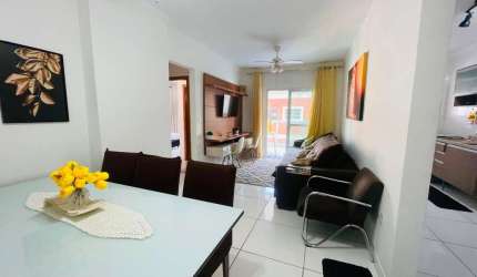 Apartamento com 2 dormitórios para alugar, 88 m² - Tupi - Praia Grande/SP