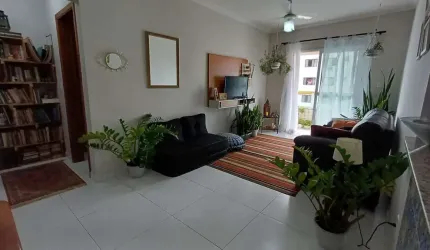 Apartamento com 1 dormitório para alugar, 55 m² - Tupi - Praia Grande/SP