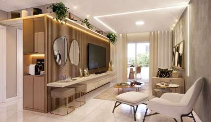 Apartamento lançamento à venda na Aviação em Praia Grande - SP.